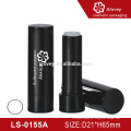 Alta Qualidade Simples Preto Redonda Vazio Cute Lipstick Tubo Caixa 12.1mm Embalagem Cosmética